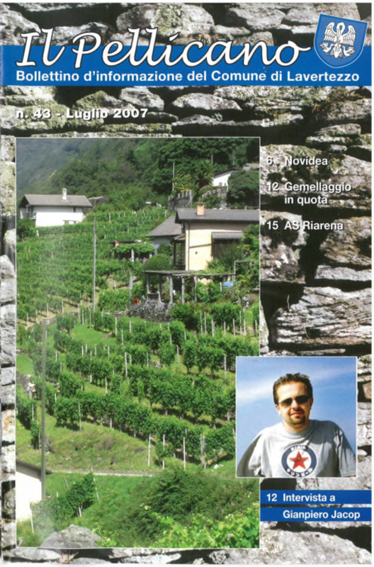 Il pellicano : bollettino d'informazione del Comune di Lavertezzo, n. 43, luglio 2007